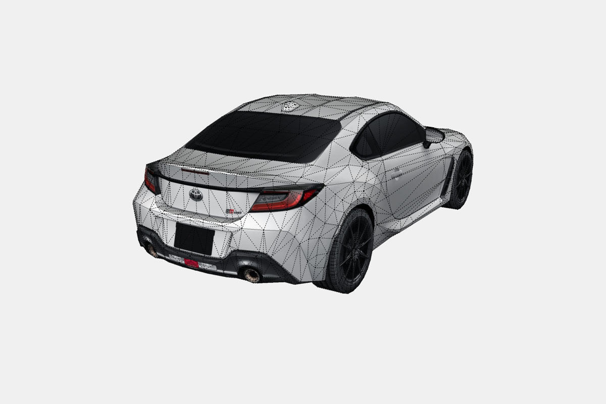 Toyota GR 86 2022 Low-poly 3D model_17