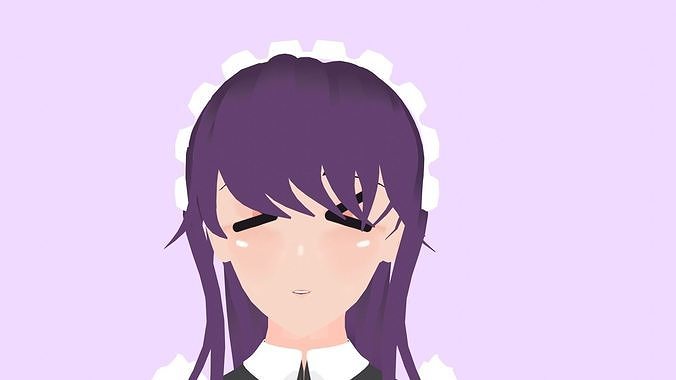 Komi-san anime girl 3D model