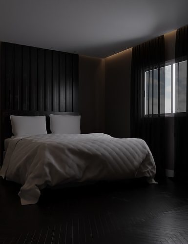 Simple Bedroom 3D model