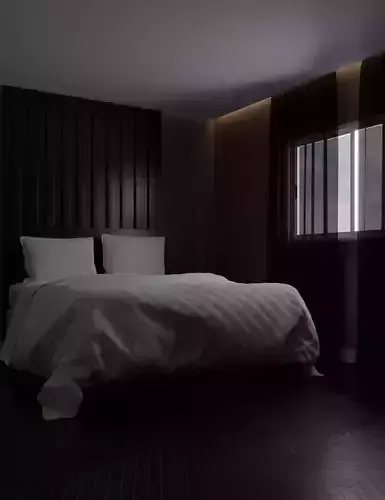 Simple Bedroom 3D model