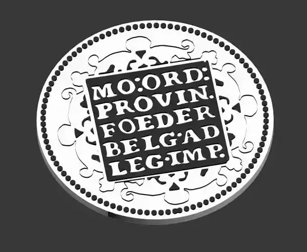 Holand ducat coin Nederlands dukat coin 3D print STL Beermat