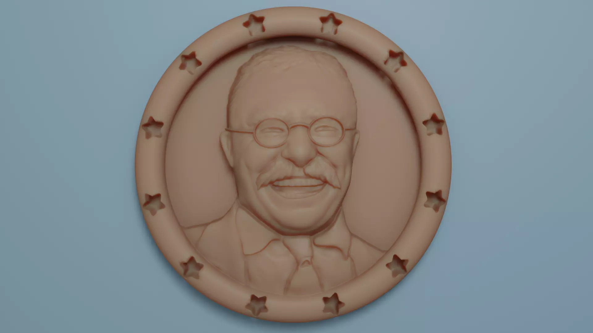 Teddy Roosevelt 3D print model_0