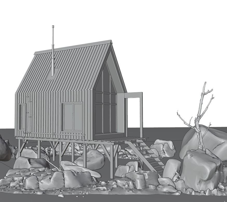 Modern Cabin V2 Low-poly 3D model_14