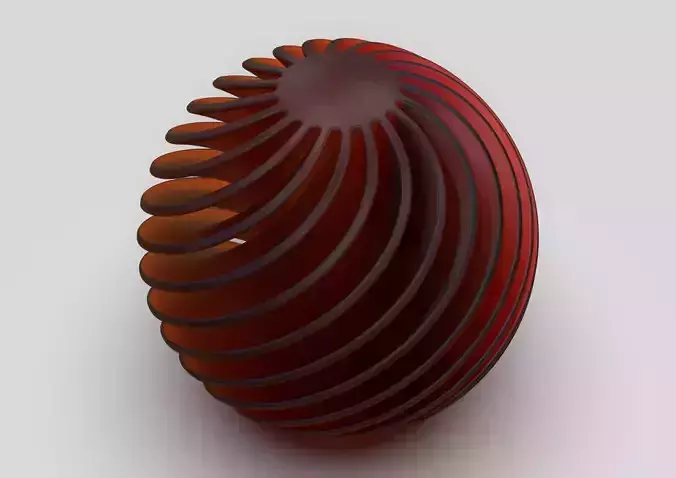 spherefan spiral ball 3D print model
