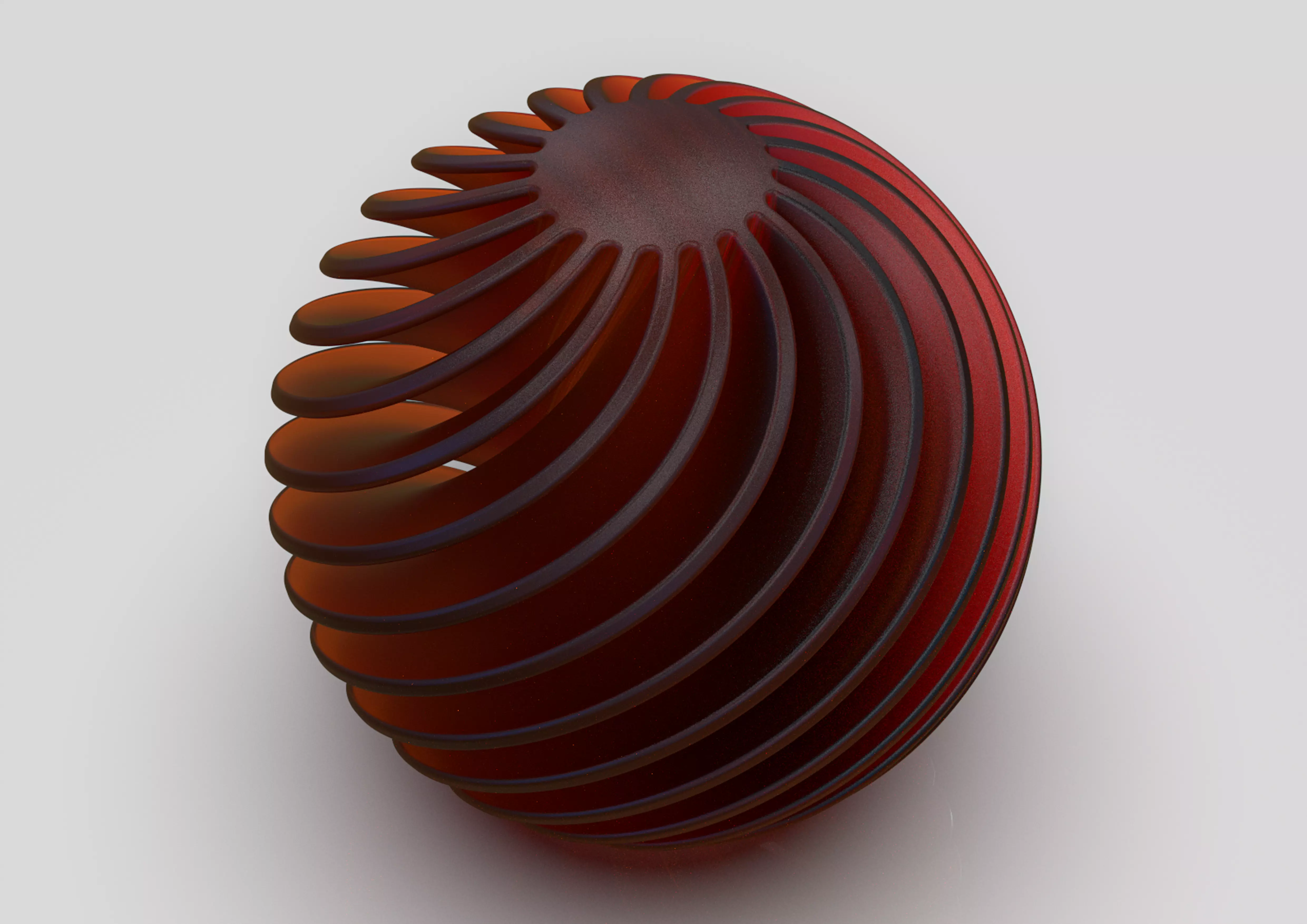 spherefan spiral ball 3D print model_0