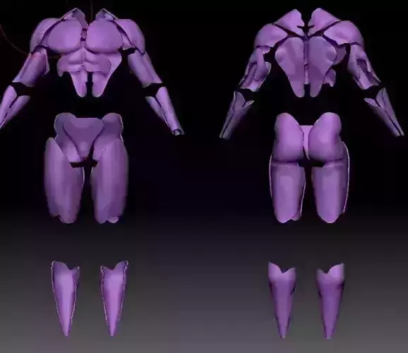 3D Print Model Under Muscle Hero Suit Style B 