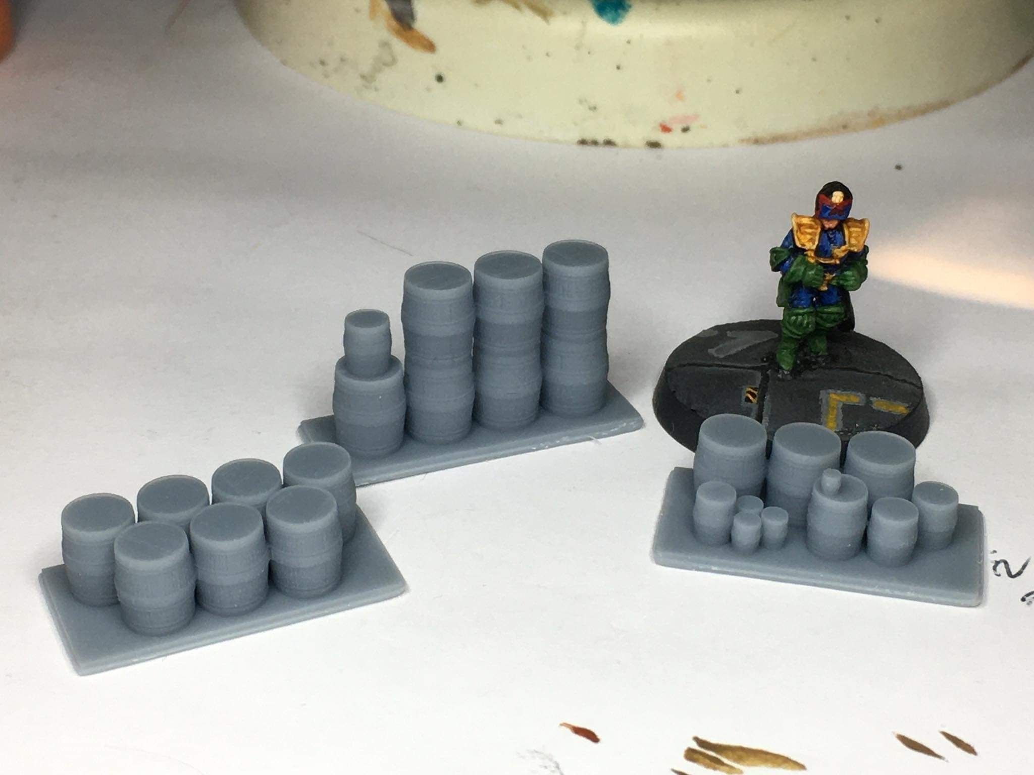 Scatter terrain barrels 3D print model_3