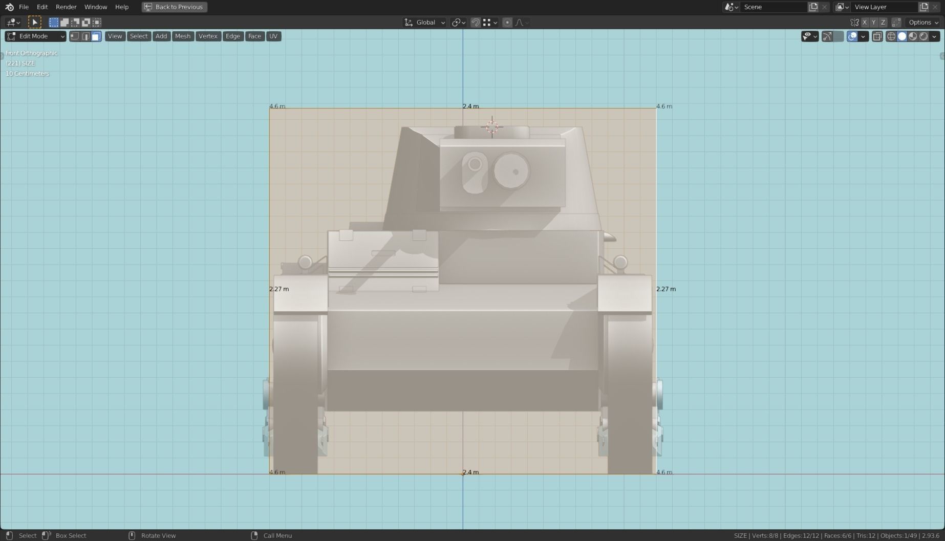 7TP Tank Base Mesh Low-poly 3D model_24