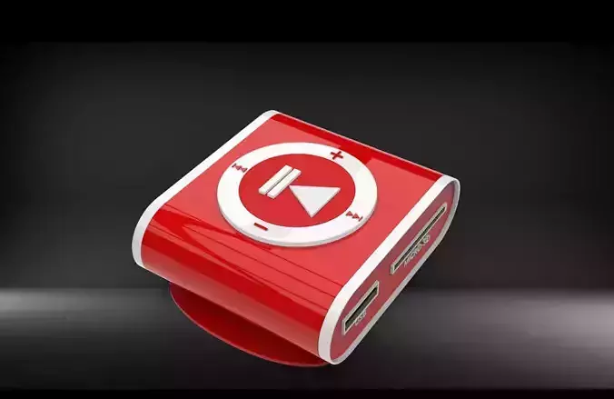 MP3 Audio Player Low-poly 3D model