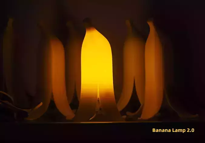 Banana Lamp updated 3D print model