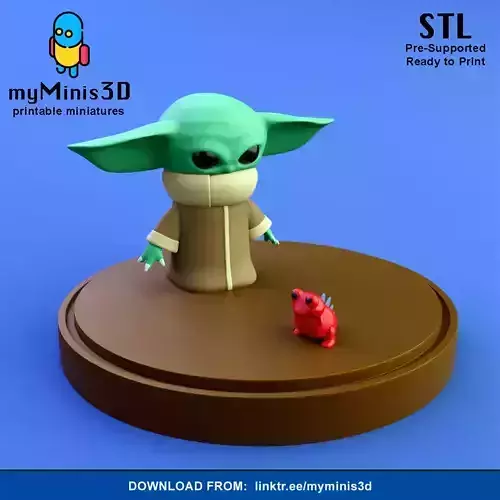 Baby Yoda Grogu Miniature