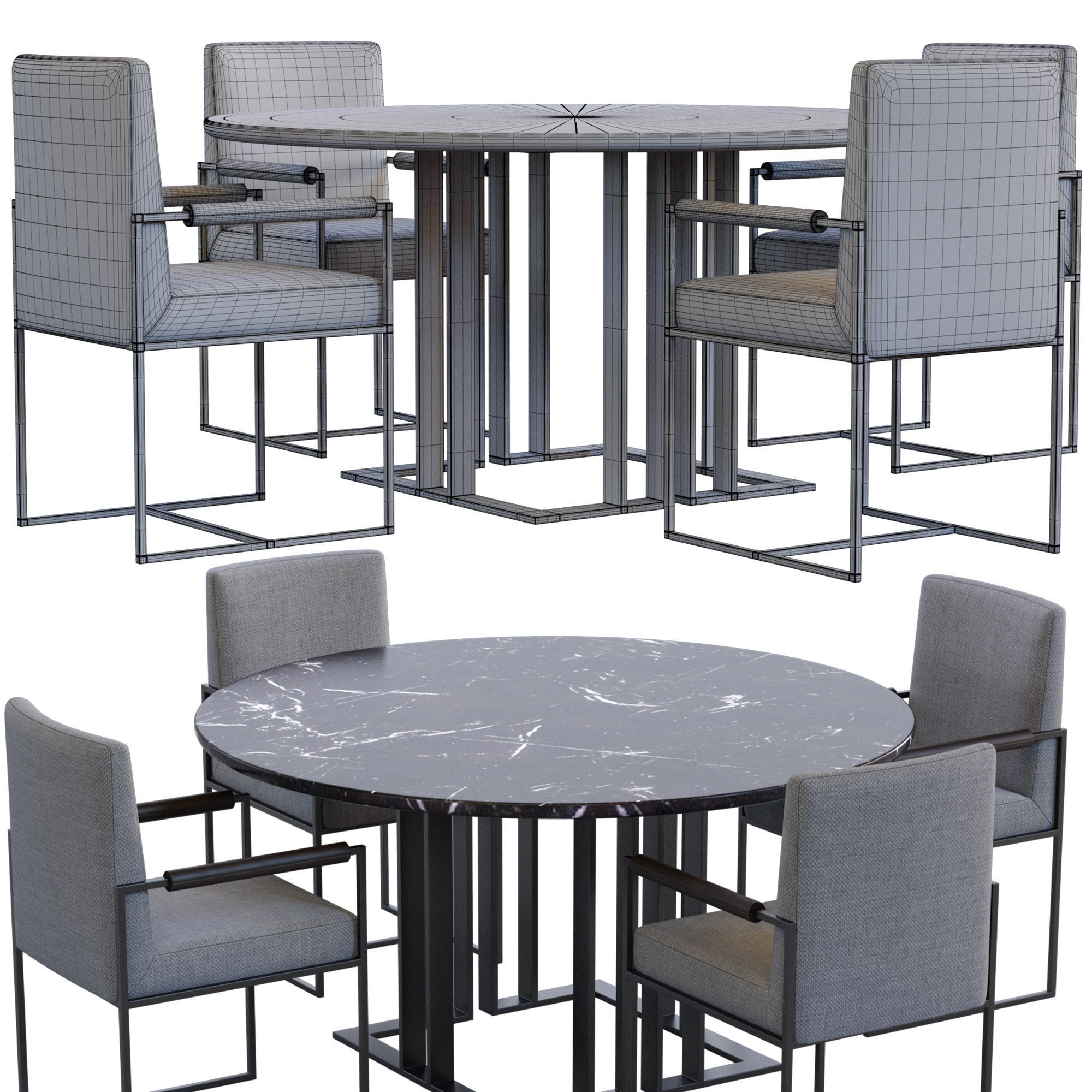 Charlie Table by Meridiani 3D model_9