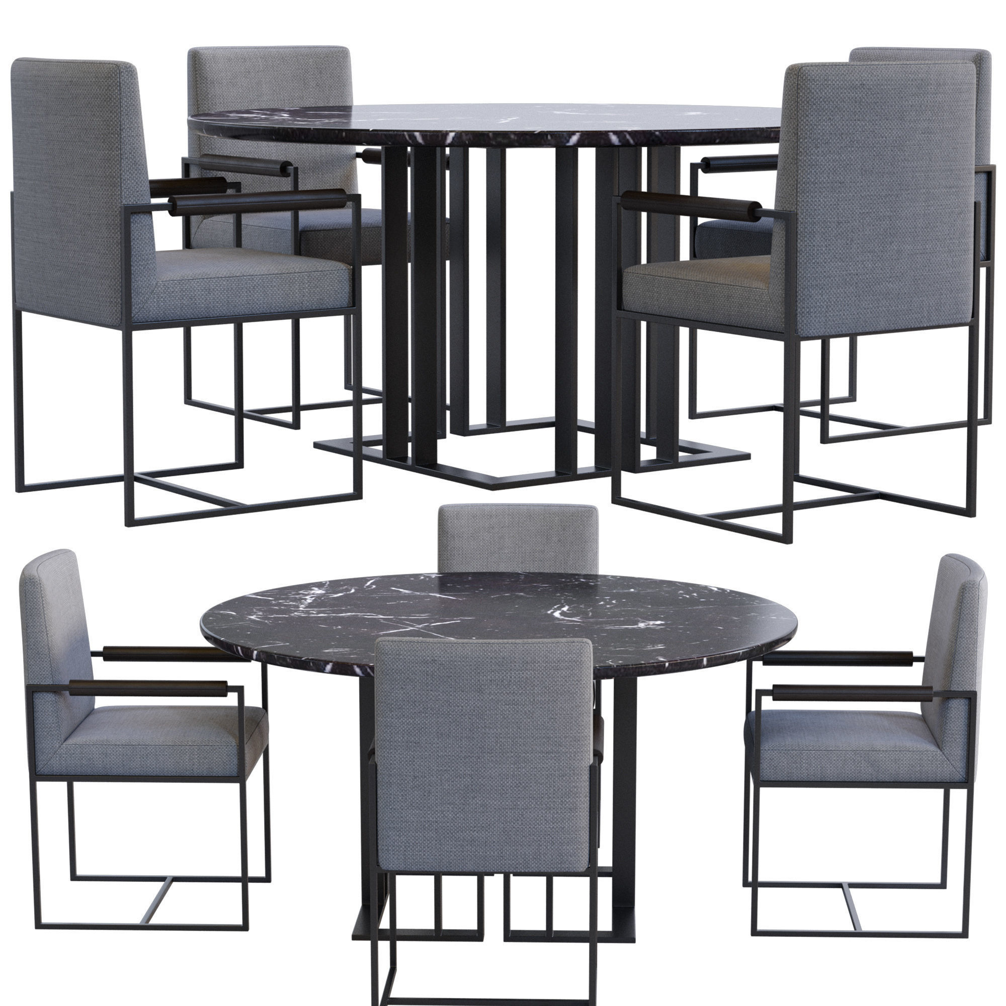 Charlie Table by Meridiani 3D model_7