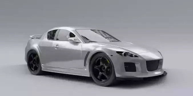 Mazda Speed RX8 model in Blender 3D model