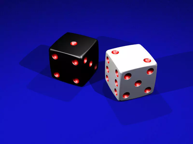 dice poker 3D model_0