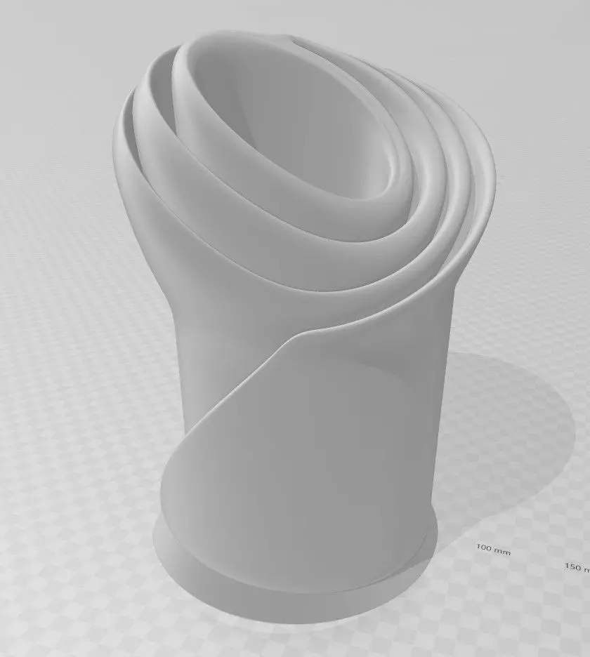 Roller Vase 4 3D model_0