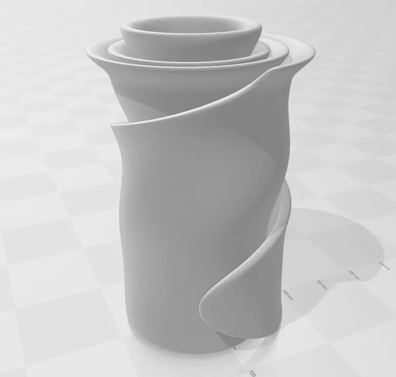 Roller Vase 6 3D model_0