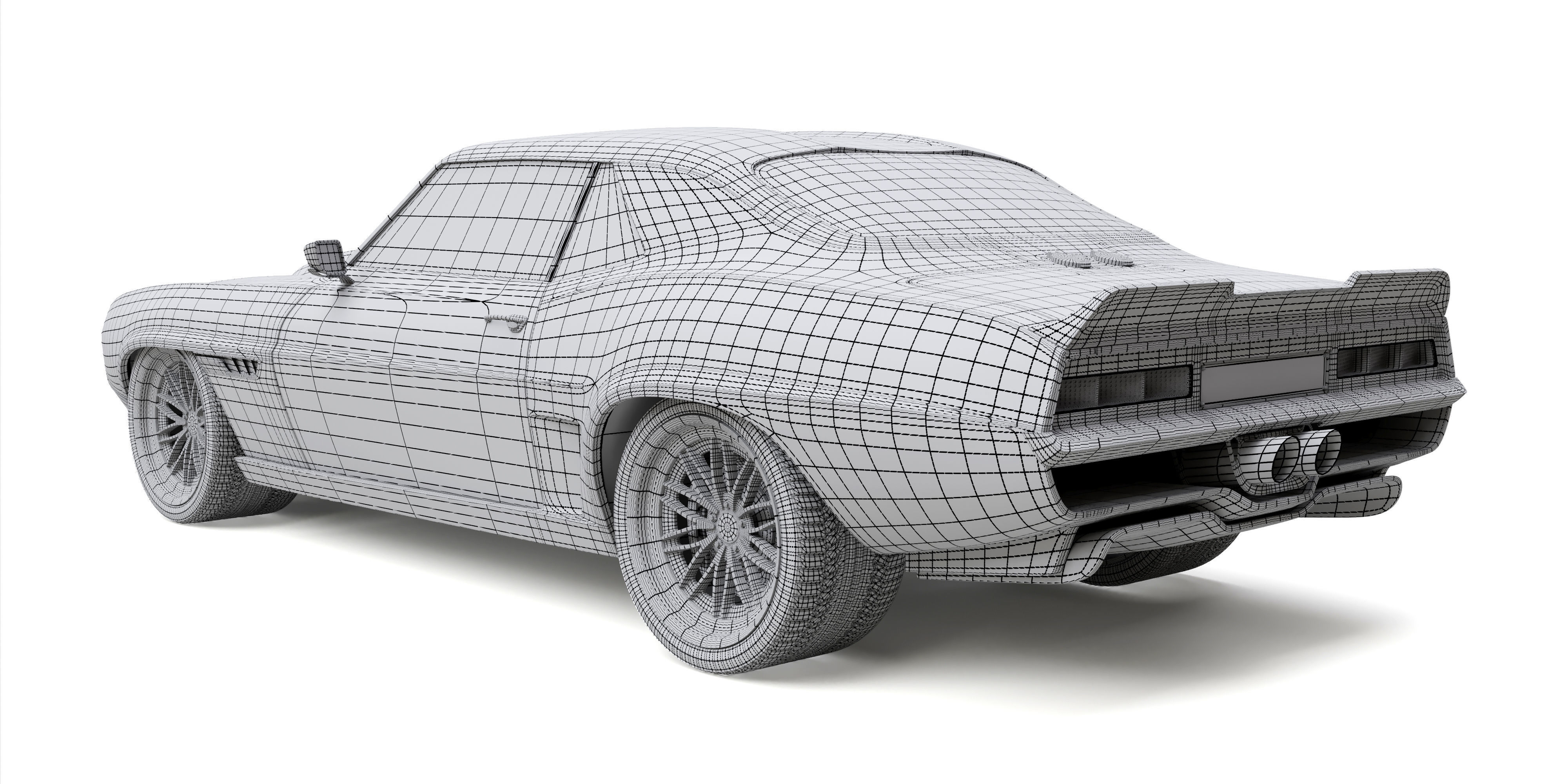 Chevrolet Camaro Valkyrja by Ringbrothers 1969 3D model_20