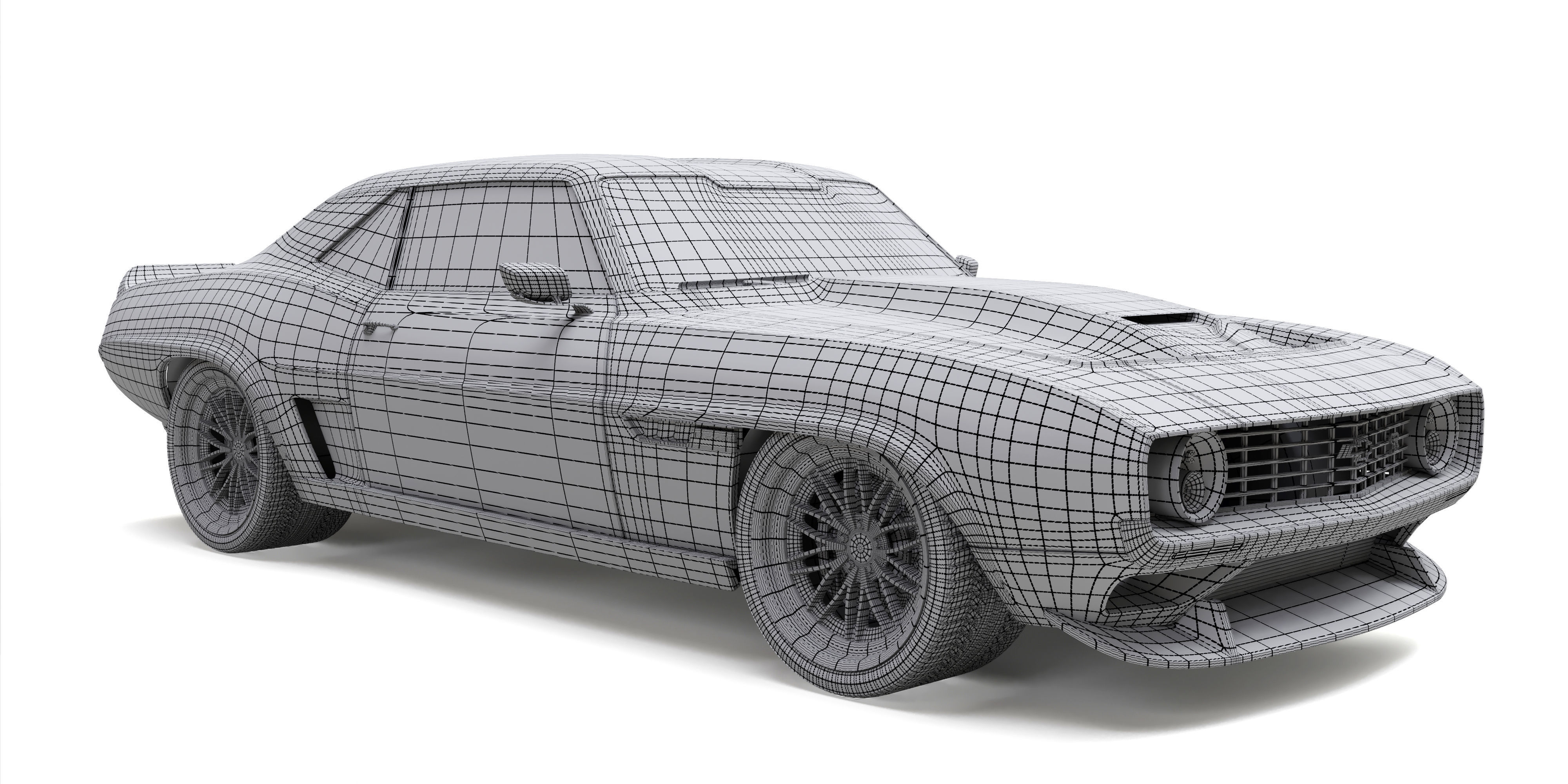 Chevrolet Camaro Valkyrja by Ringbrothers 1969 3D model_19