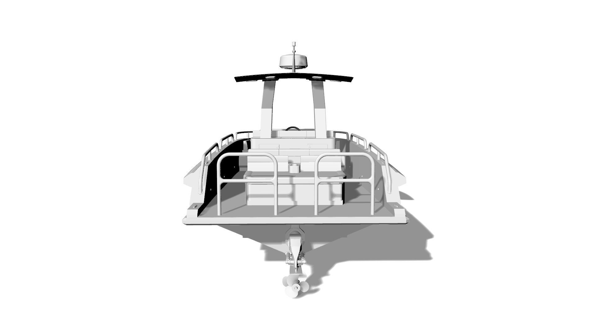 8 Meter Yacht Tender Runabout  3D model_14