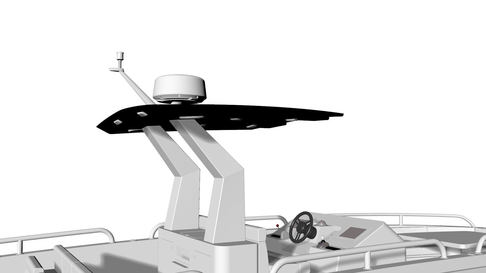 8 Meter Yacht Tender Runabout  3D model_19