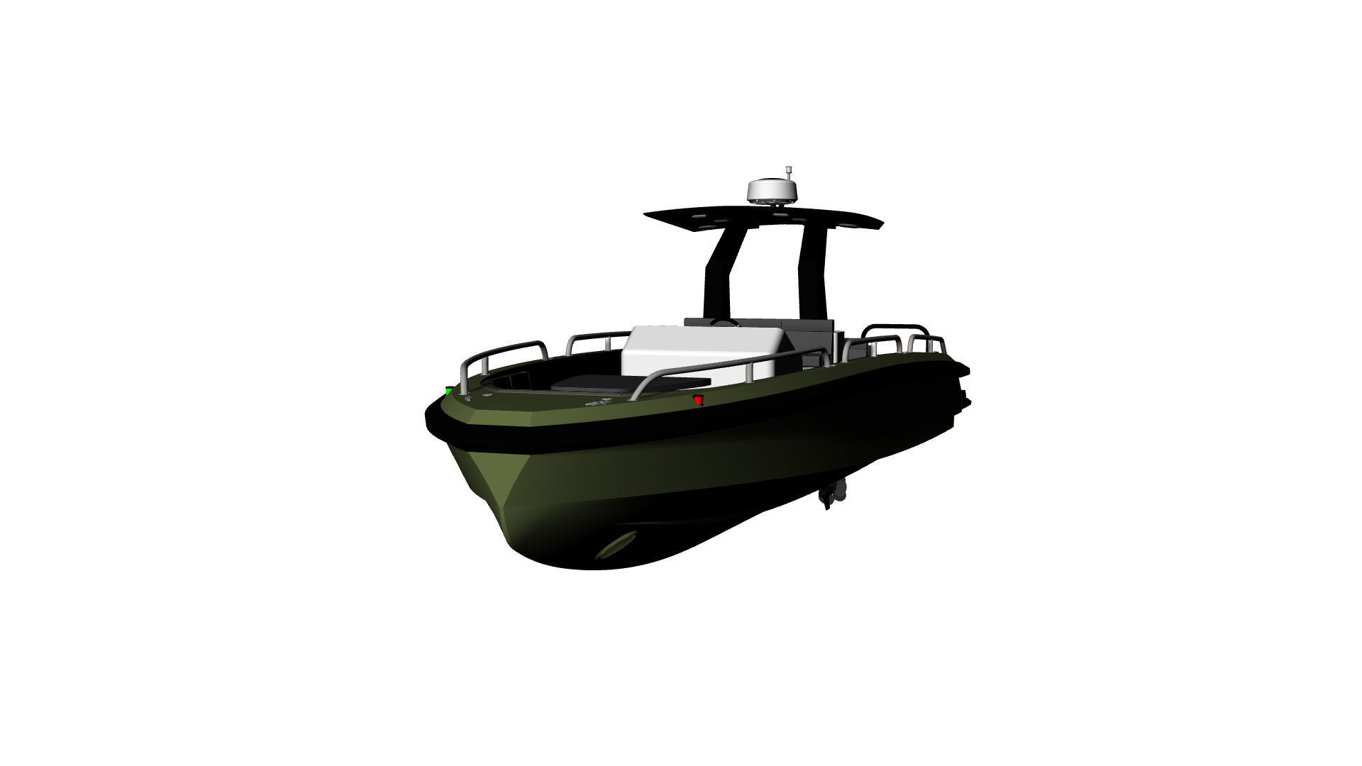 8 Meter Yacht Tender Runabout  3D model_41