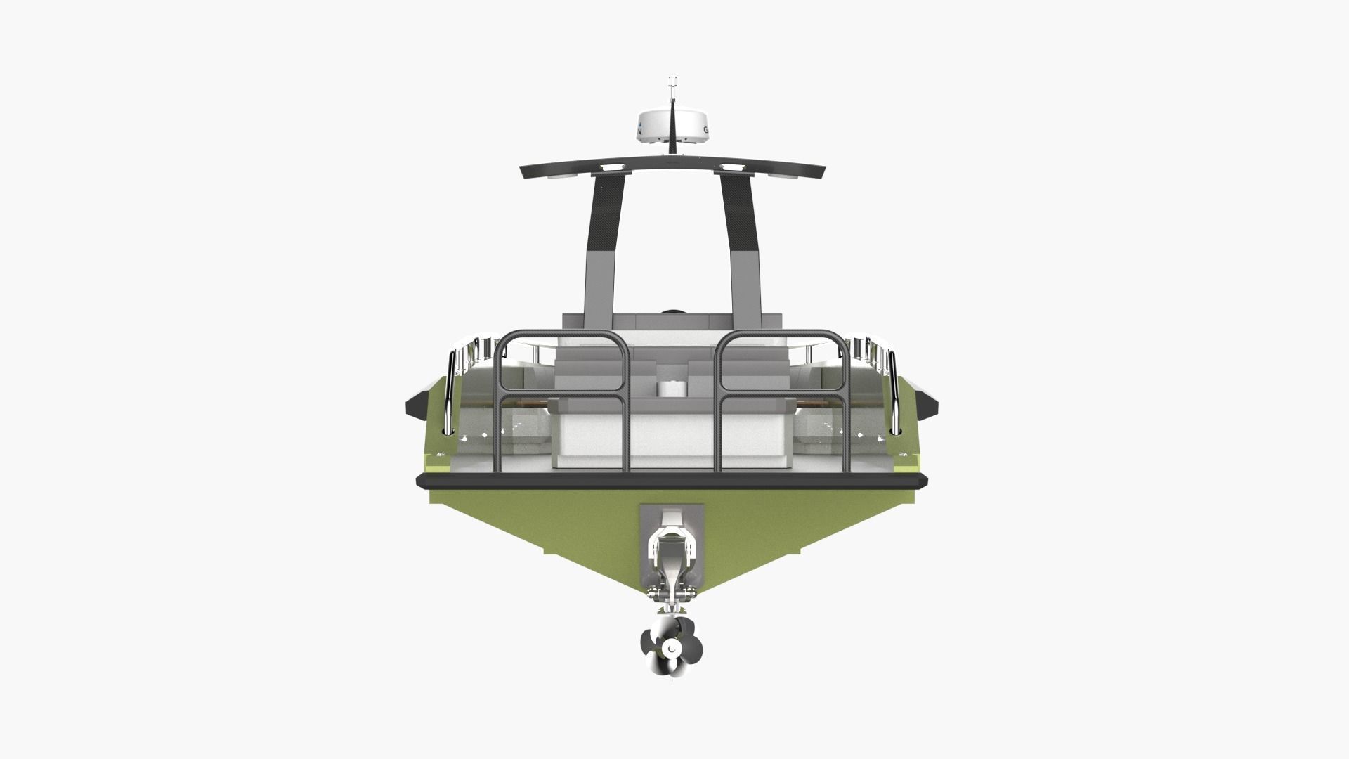 8 Meter Yacht Tender Runabout  3D model_6