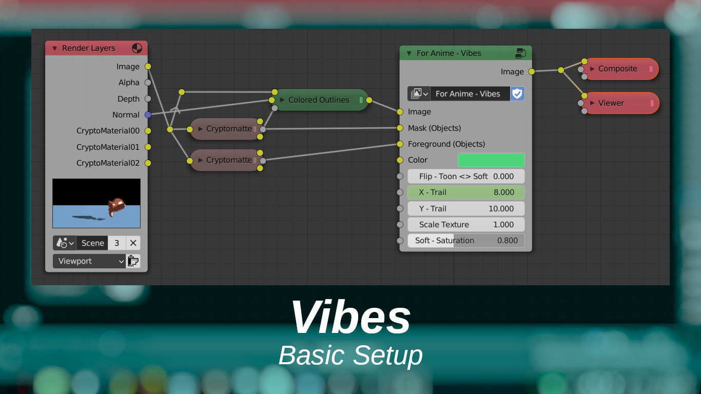For Anime in Blender - Vibes 3D model_2