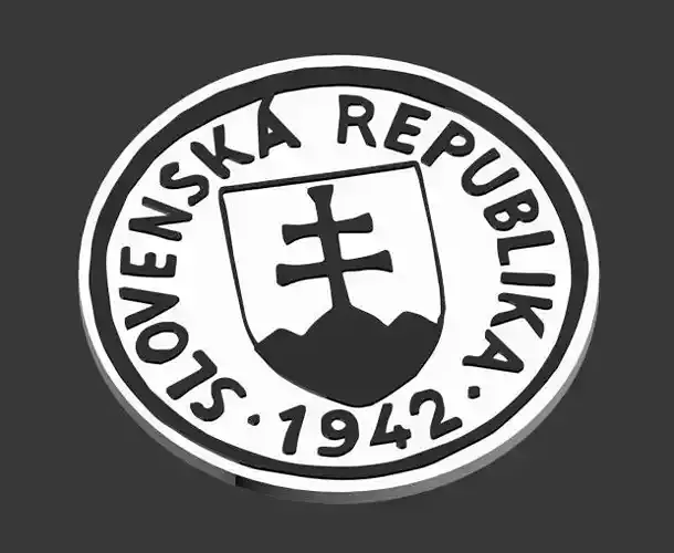 5H haler coin 1942 slovakia beermat beer mat 3D print model