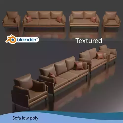 leather sofa ready for design interior