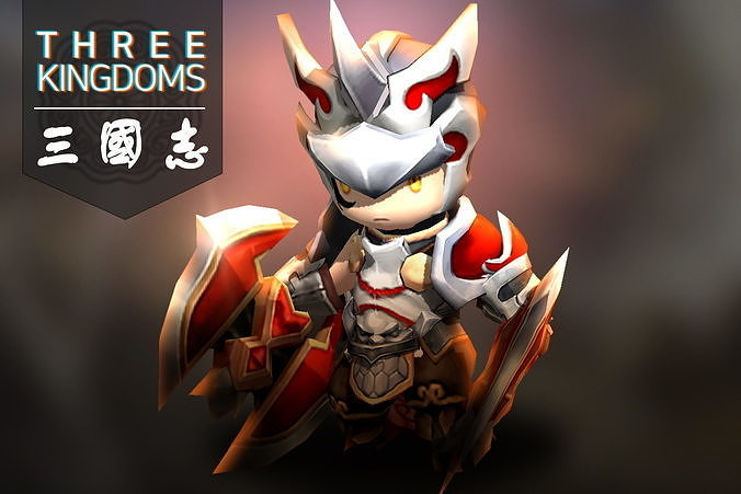 Three kingdoms - Additional Hero Sam Low-poly 3D model