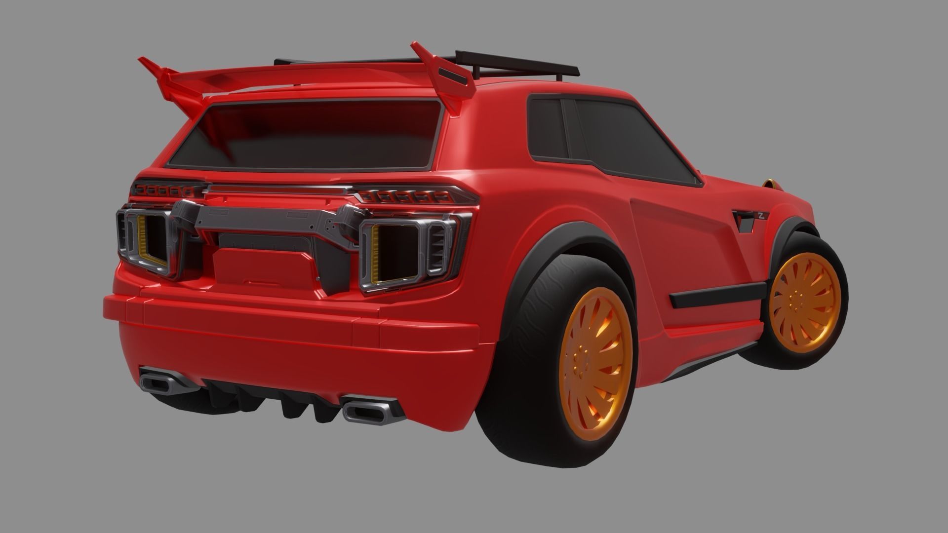 Fennec Rocket League Car 3D model_5