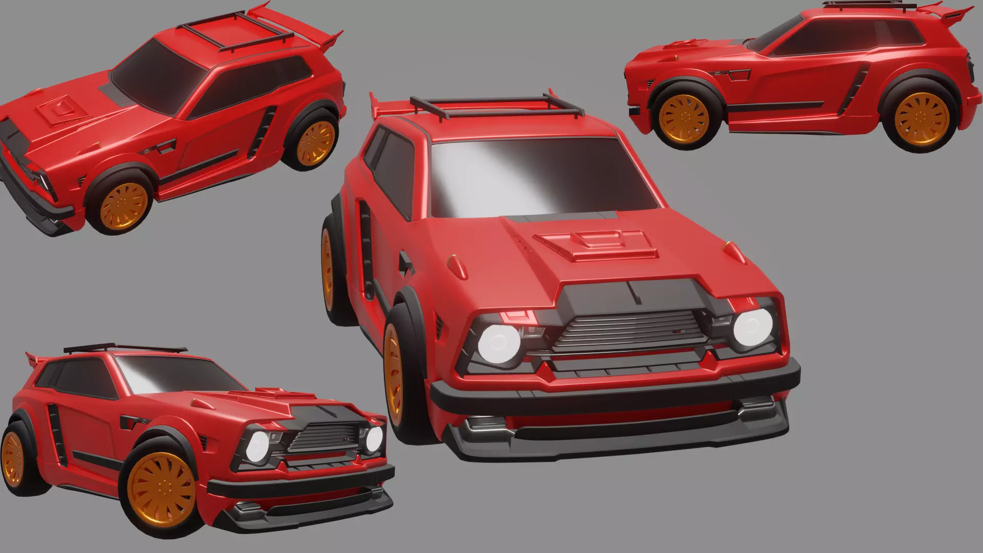 Fennec Rocket League Car 3D model_0