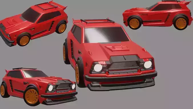 Fennec Rocket League Car 3D model