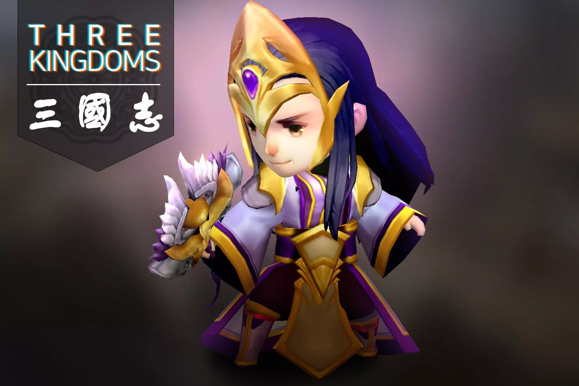 Three kingdoms - Additional Hero Sib Gu Low-poly 3D model_0