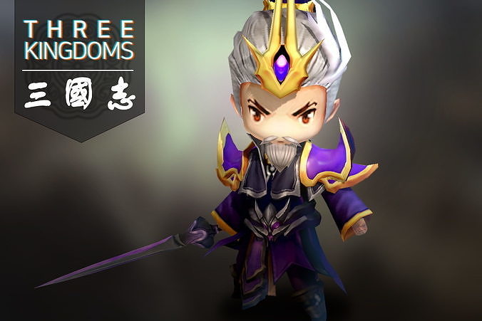Three kingdoms - Additional Hero Isib Sam Low-poly 3D model