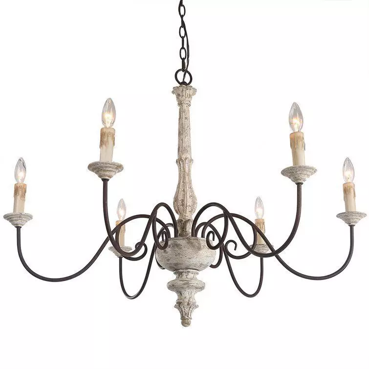 Leib Light Candle Style Classic Traditional Chandelier 3D model_0