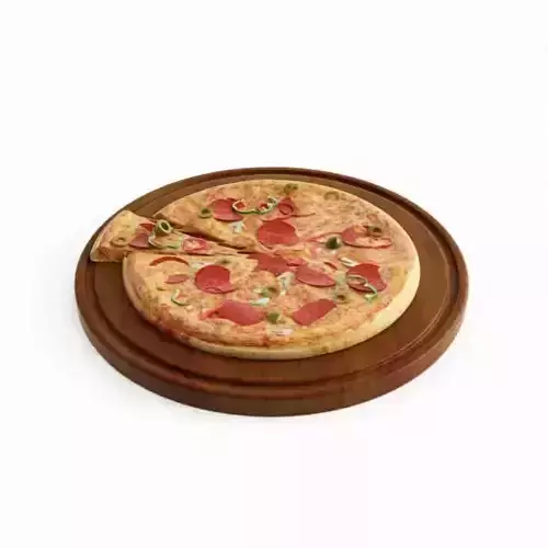Pizza And A Slice 3D model