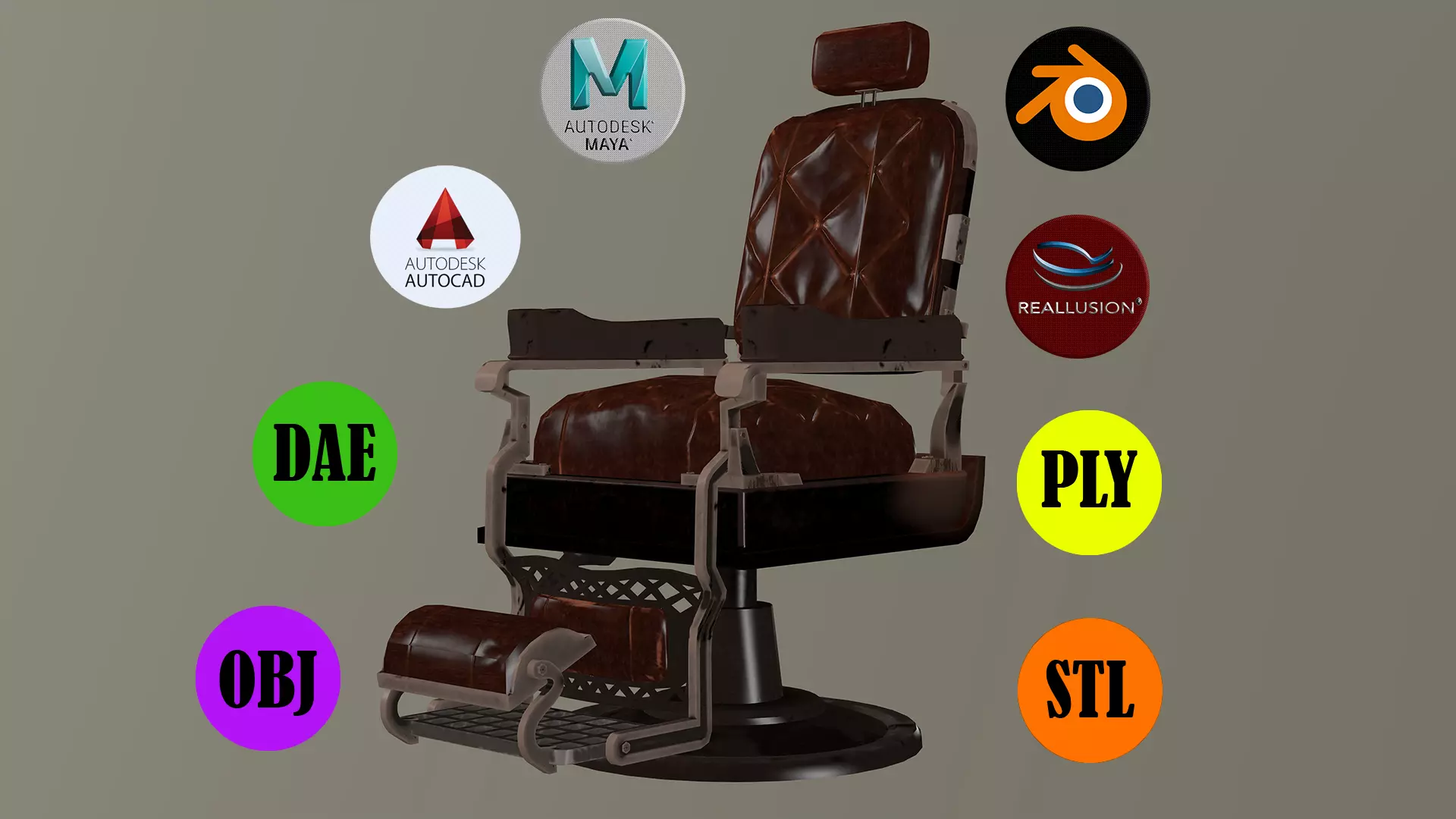 BARBAR CHAIR 3D model