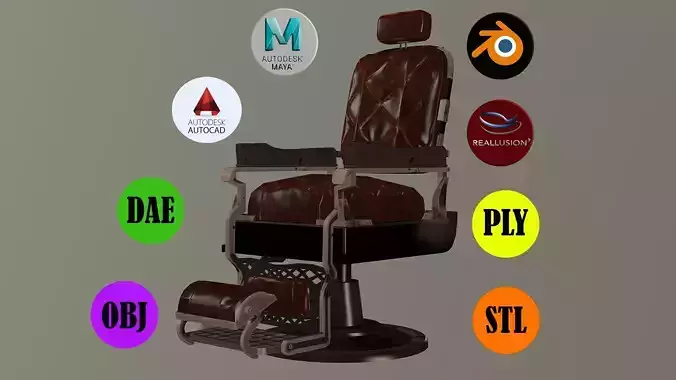 BARBAR CHAIR 3D model