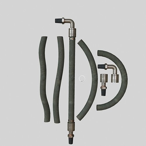 Hydraulic pipeline cloth 3D model