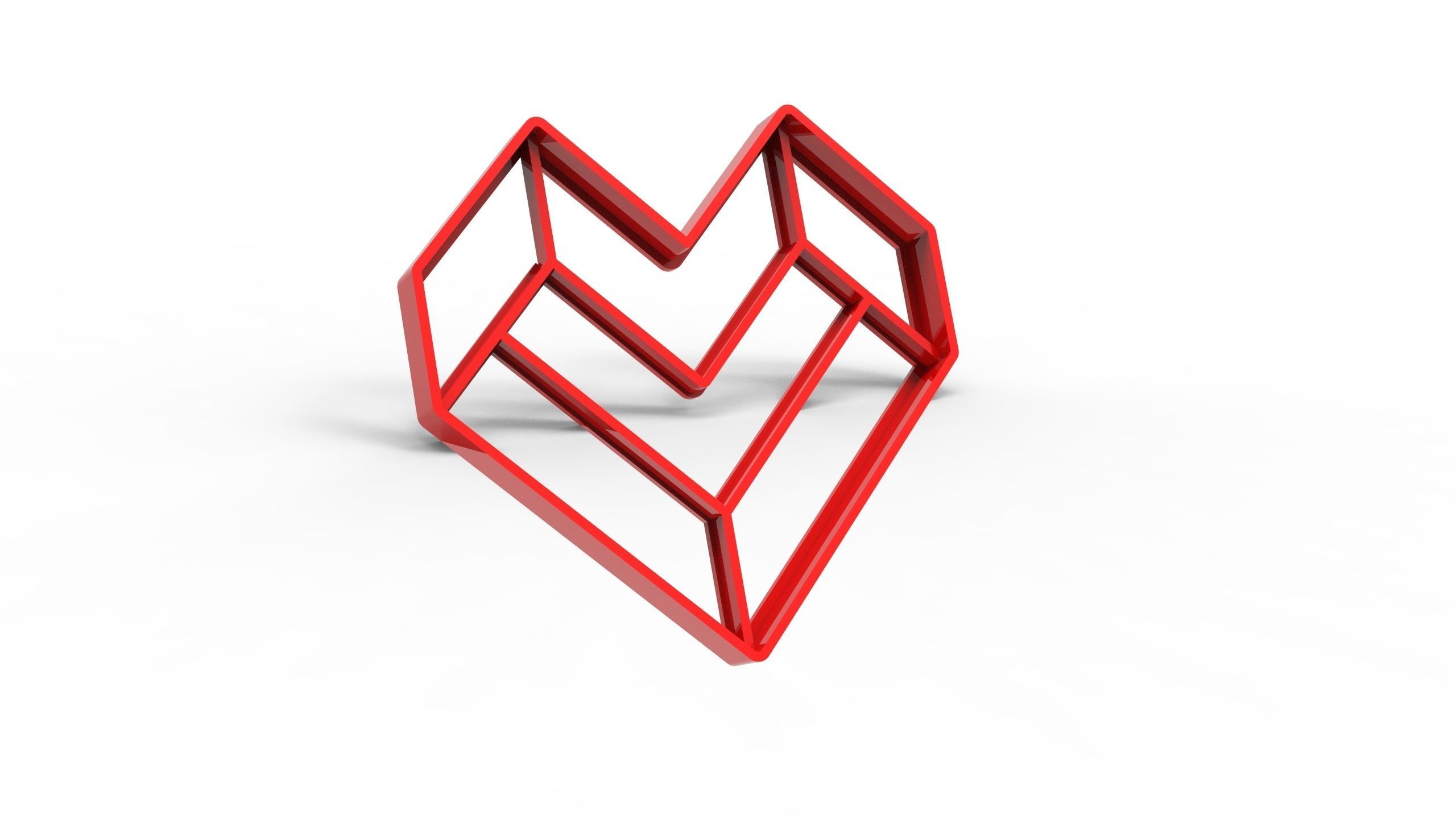 heart cookie cutter 3d print model valentine day 3D print model 3D print model_3