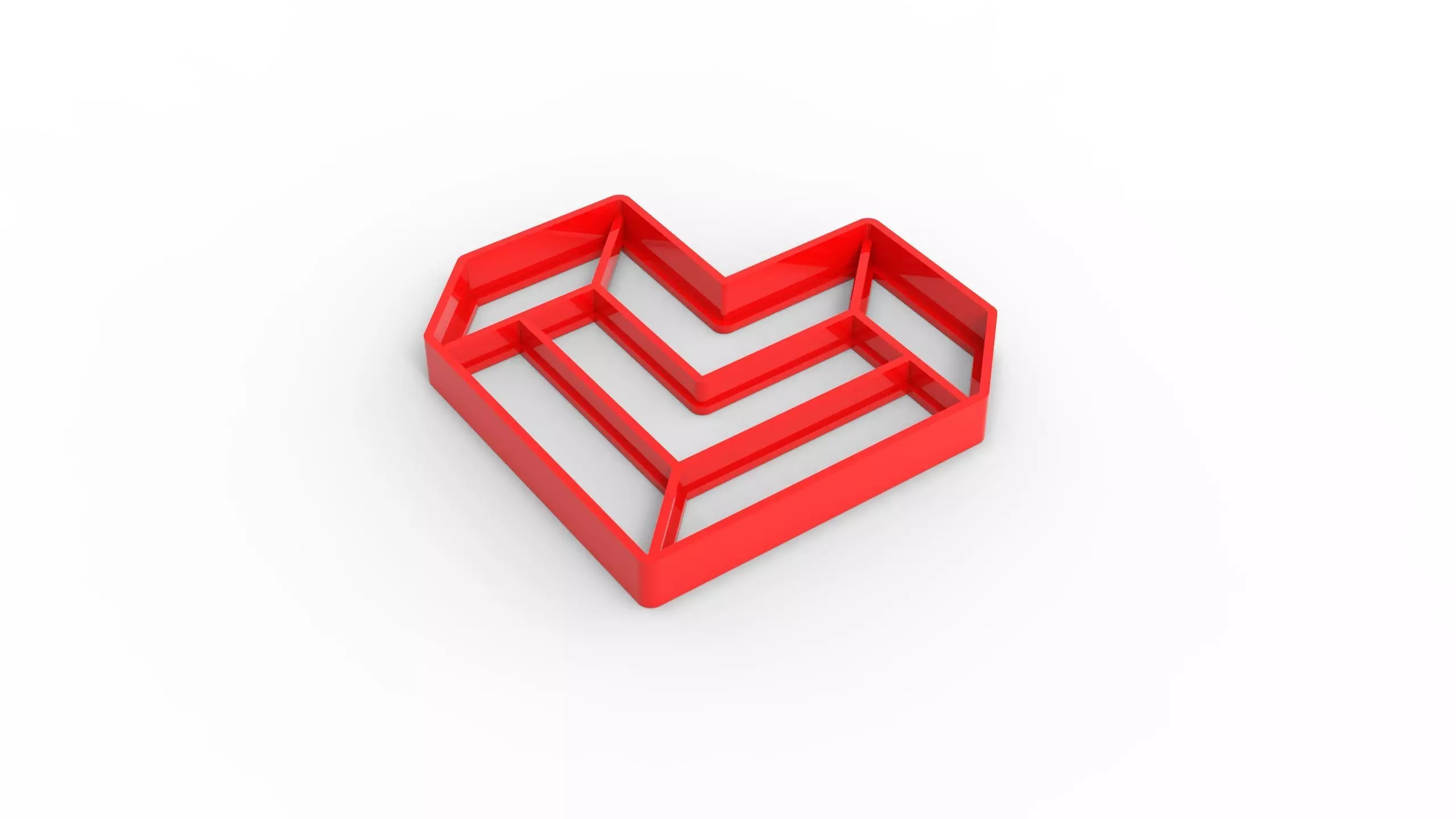 heart cookie cutter 3d print model valentine day 3D print model 3D print model_0