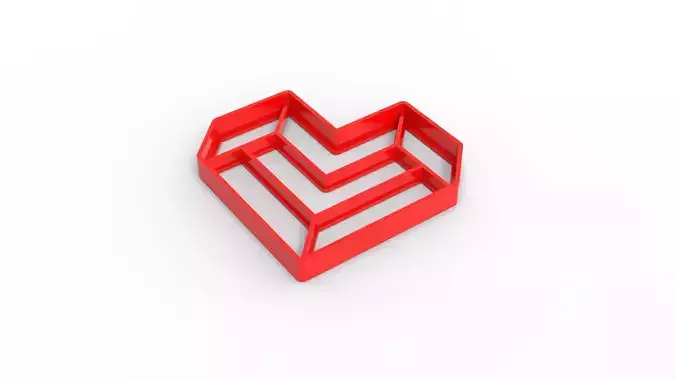 heart cookie cutter 3d print model valentine day 3D print model