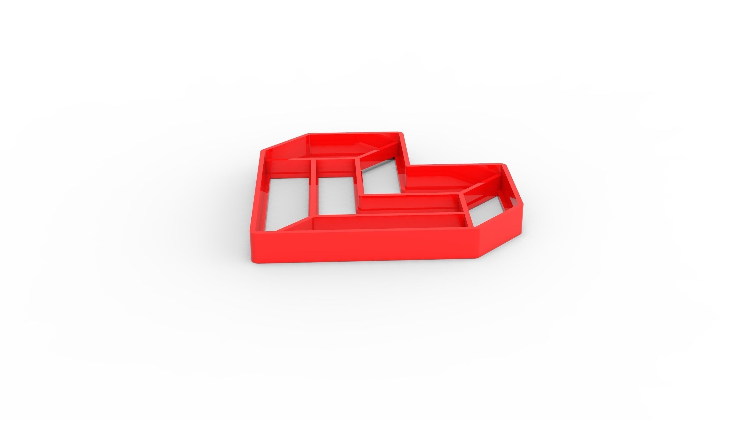 heart cookie cutter 3d print model valentine day 3D print model 3D print model_1