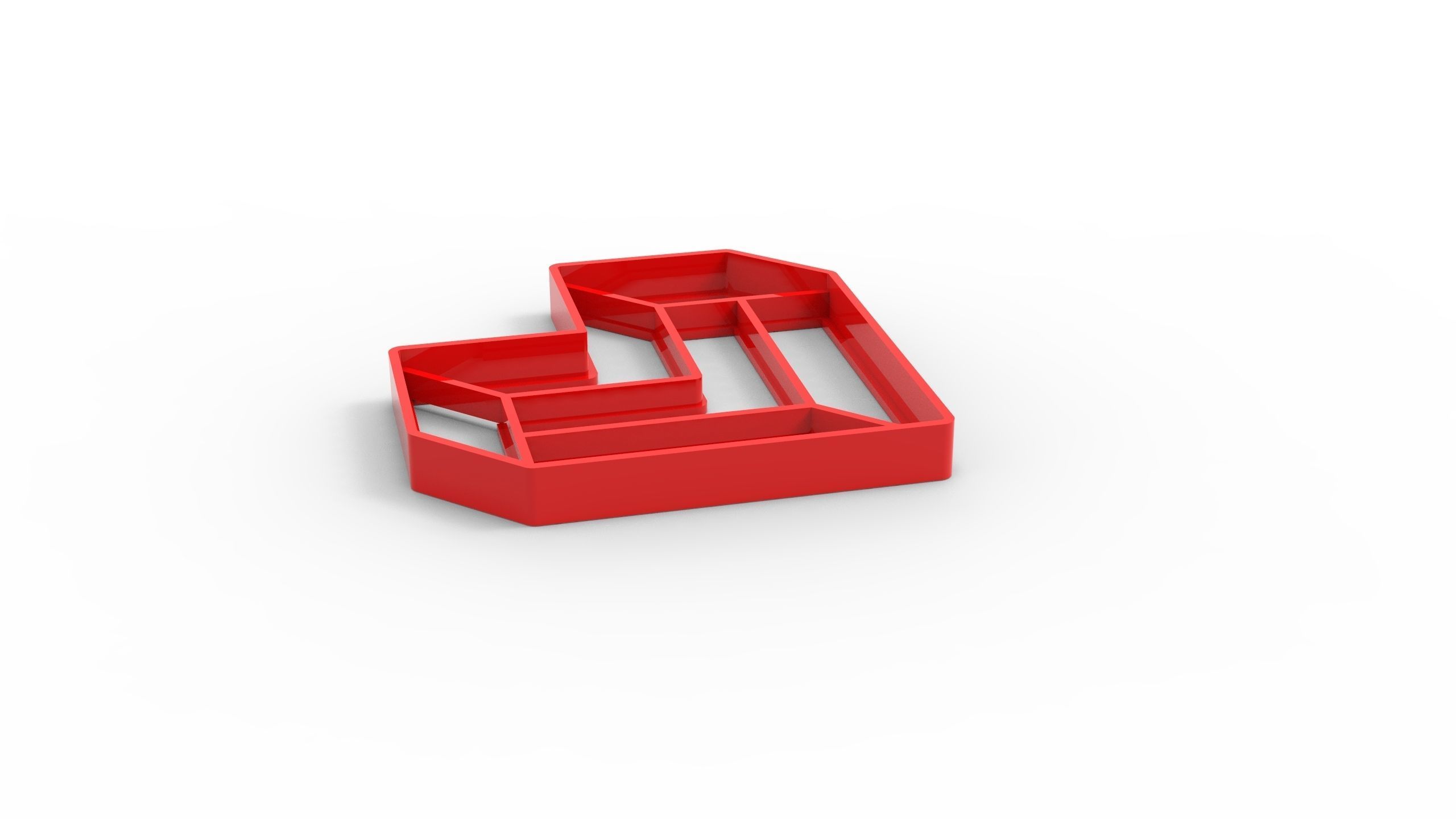 heart cookie cutter 3d print model valentine day 3D print model 3D print model_2