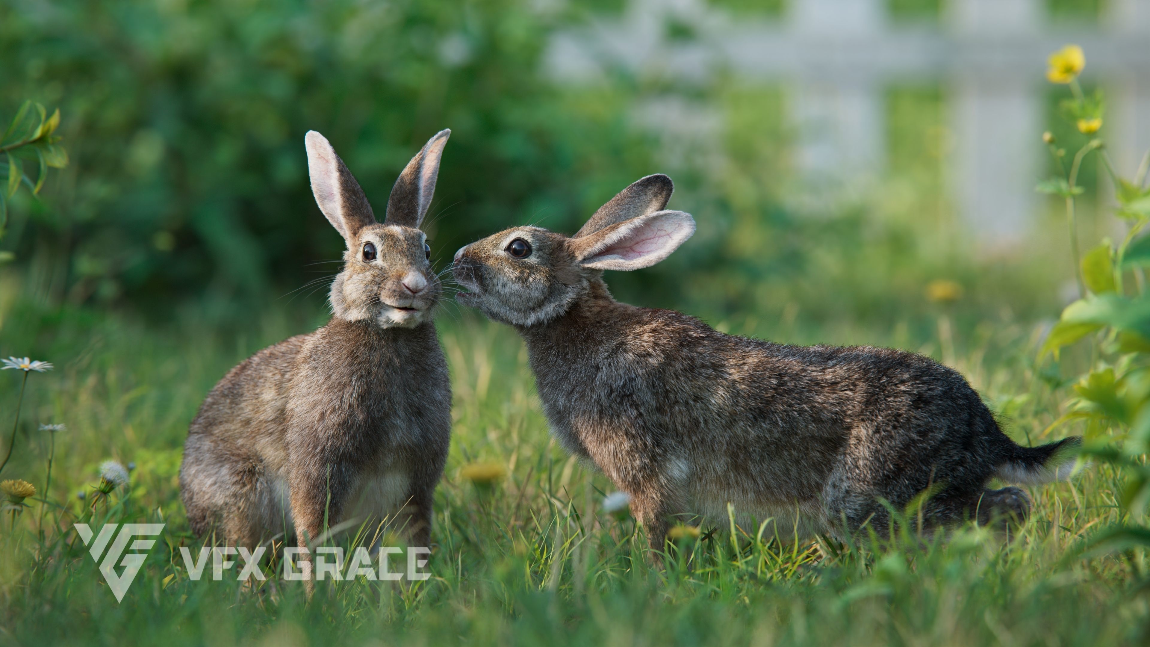 Japanese hare Animated VFX Grace 3D model_8
