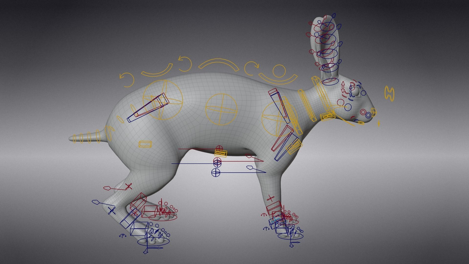 Japanese hare Animated VFX Grace 3D model_20