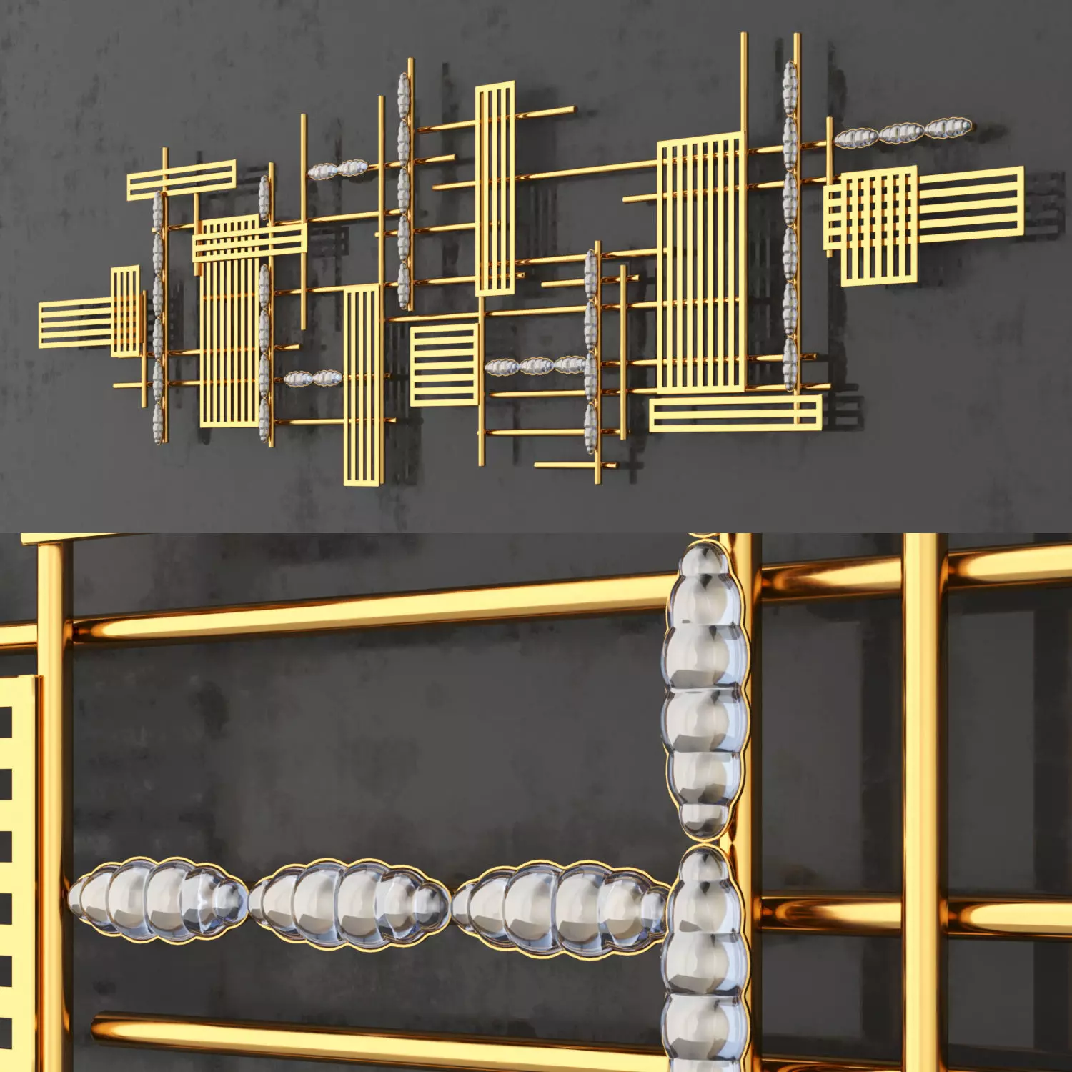 Luxury wall hanging decoration 3D model