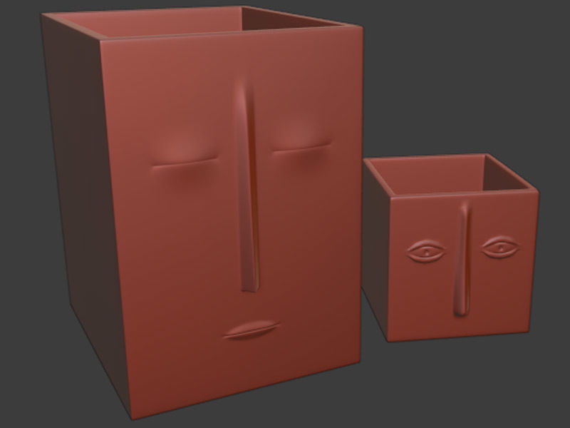 Decorative Flower Pots 3D print model_1